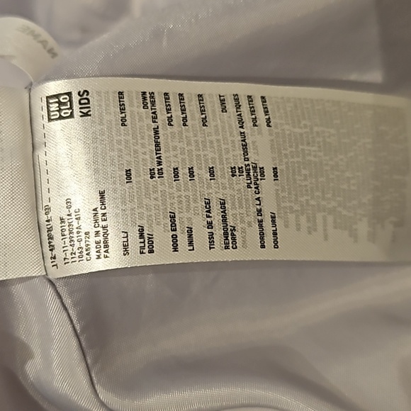 Uniqlo Unisex Kids Down Jacket Long 9-10yr - Picture 5 of 9